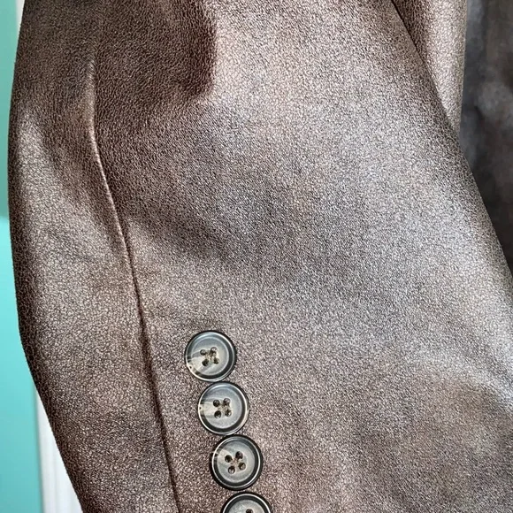 Ralph Lauren 44S Wax Coated Faux Suede Sport Coat Aged Brown Blazer MenAA07